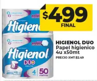 Supermayorista Vital Higienol duo papel higienico oferta
