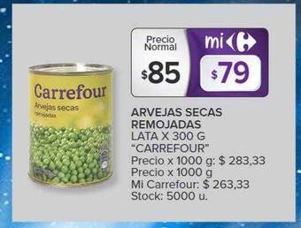 Carrefour Arvejas secas remojadas oferta