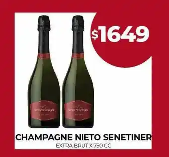 Supermercados Tadicor Champagne nieto senetiner extra brut oferta