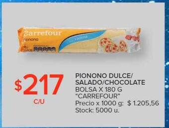 Carrefour Pionono dulce salado chocolate bolsa oferta