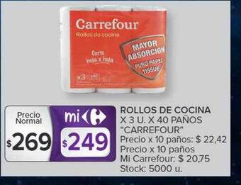 Carrefour Rollos de cocina oferta