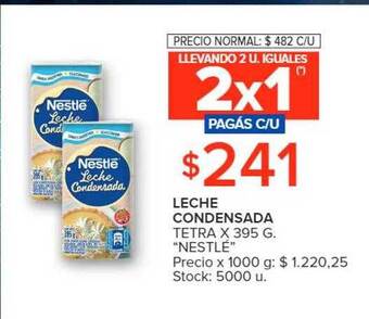 Carrefour Leche condensada tetra oferta