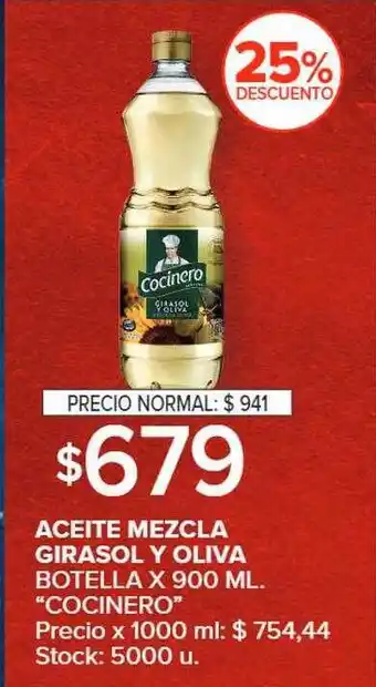 Carrefour Aceite mezcla girasol y oliva botella oferta