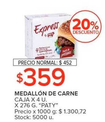 Carrefour Medallón de carne oferta