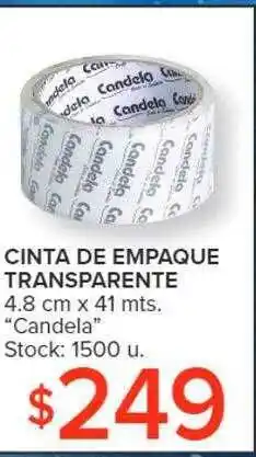 Carrefour Cinta de empaque transparente oferta