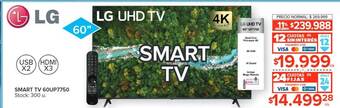Carrefour Smart tv 60up7750 lg oferta