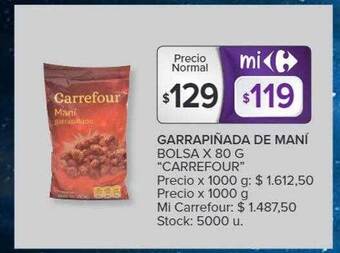 Carrefour Garrapiñada de maní bolsa oferta