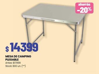 Walmart Mesa de camping plegable oferta