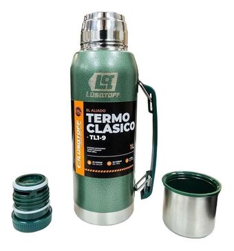 Frávega Termo acero inoxidable 1lt lusqtoff tl1-9 cebador frio calor oferta