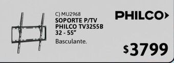 Cetrogar Soporte para tv philco tv3255b basc 32-55" oferta