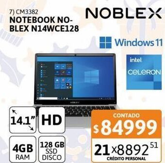 Cetrogar Notebook noblex oferta