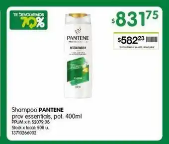 Jumbo Shampoo pantene prov essentials 400ml oferta