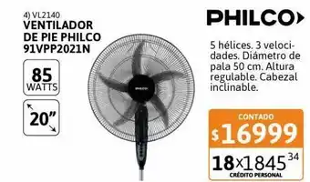 Cetrogar Ventilador de pie philco oferta