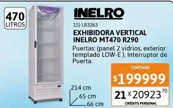 Cetrogar Exhibidora vertical inelro oferta