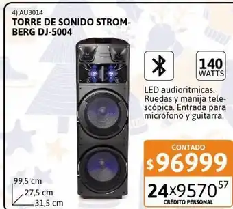 Cetrogar Torre de sonido stromberg oferta