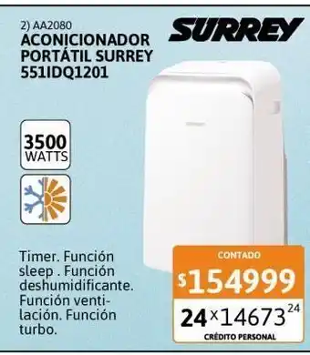 Cetrogar Acondicionado portátil surrey oferta