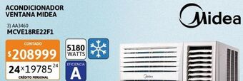 Cetrogar Aire acondicionado midea 5160w frío mcve18re22f1 oferta