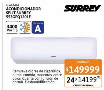 Cetrogar Aire acondicionado surrey oferta
