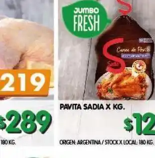 Jumbo Cordero entero, medio o trozado x kg oferta