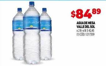 Makro Agua de mesa valle del sol oferta