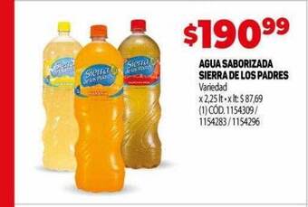 Makro Agua saborizada sierra de los padres oferta