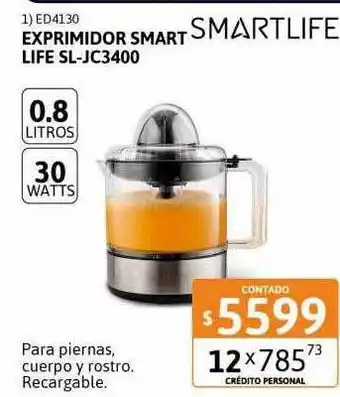 Cetrogar Exprimidor smart life sl-jc3400 smartlife oferta