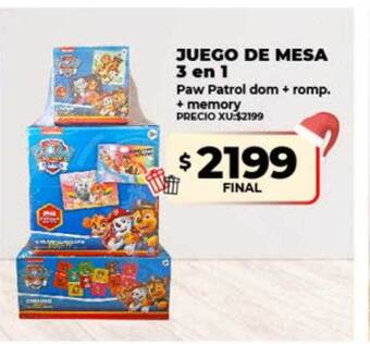 Supermayorista Vital Juego de mesa 3 en 1 oferta
