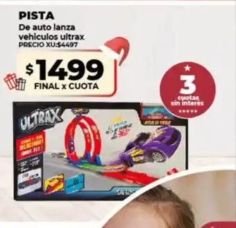Supermayorista Vital Pista de auto lanza vehiculos ultrax oferta