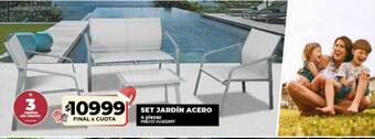 Supermayorista Vital Set jardín acero oferta