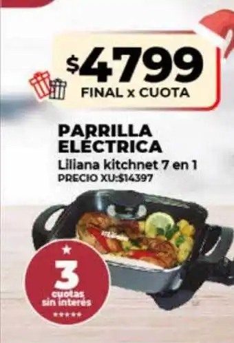 Supermayorista Vital Parrilla eléctrica liliana kitchnet 7 en 1 oferta