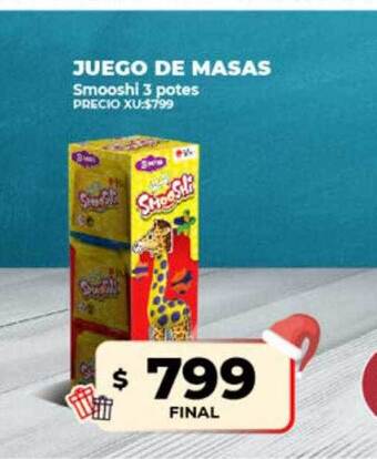 Supermayorista Vital Juego de masas smooshi 3 potes oferta