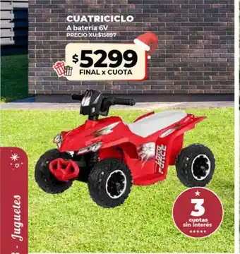 Supermayorista Vital Cuatriciclo a bateria 6v oferta