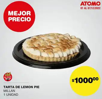 Atomo Conviene Tarta De Lemon Pie oferta
