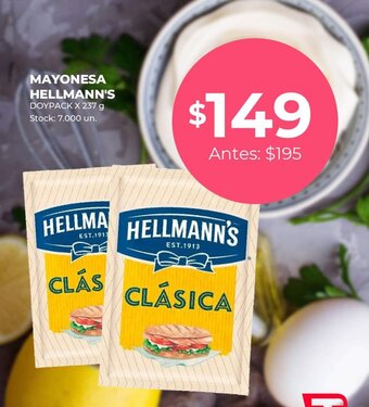 Supermercados Tadicor Mayonesa Hellmann's oferta