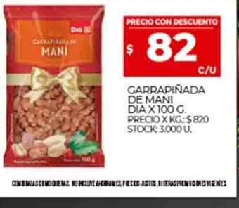Supermercados DIA Garrapiñada De Mani Dia x 100g oferta