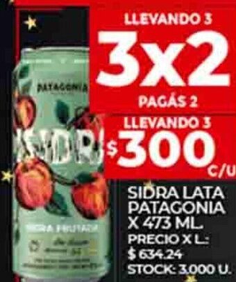 Supermercados DIA Sidra Lata Patagonia x 473ml oferta