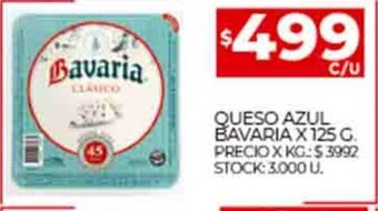 Supermercados DIA Queso Azul Bavaria x 125g oferta