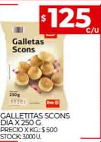 Supermercados DIA Galletitas Scons Dia x 250g oferta