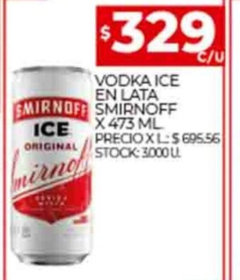 Supermercados DIA Vodka Ice En Lata Smirnoff x 473ml oferta