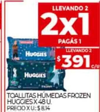 Supermercados DIA Toallitas Húmedas Frozen Huggies x 48u oferta