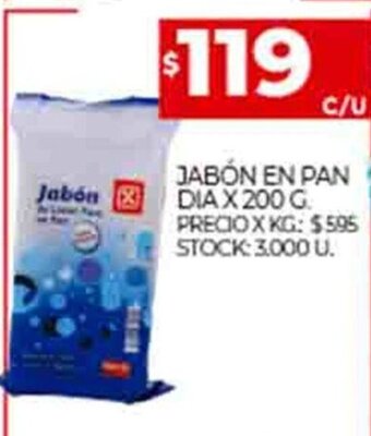 Supermercados DIA Jabón En Pan Dia x 200g oferta