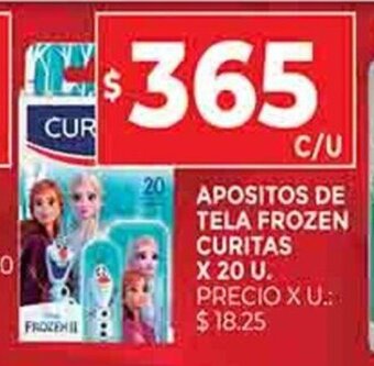 Supermercados DIA Apositos de Tela Frozen Curitas x 20u oferta