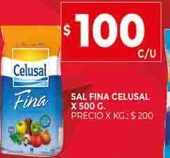 Supermercados DIA Sal Fina Celusal x 500g oferta