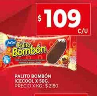 Supermercados DIA Palito Bombón Icecool x 50g oferta