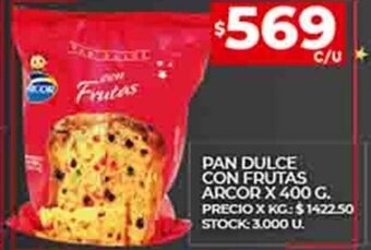 Supermercados DIA Pan Dulce con Frutas Arcor x 400 g. oferta