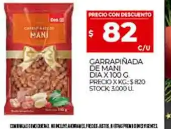 Supermercados DIA Garrapiñada De Mani Dia x 100g oferta