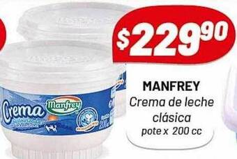 Almacor Manfrey crema de leche clásica pote x 200 cc oferta