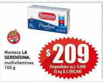 Cooperativa Obrera Manteca la serenisima multivitaminas oferta
