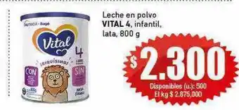 Cooperativa Obrera Leche en polvo vital 4 infantil oferta