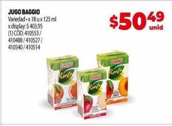 Makro Jugo baggio oferta
